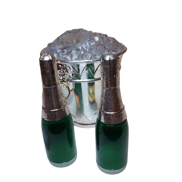 Vintage champagne and ice bucket S&P/Sugar dish combo - Picture 3 of 4